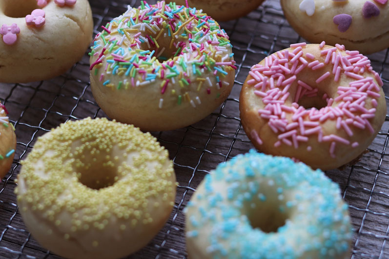 Donuts mit Zuckerstreusel