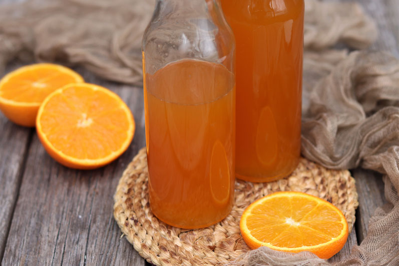 selbstgemachter Orangensirup