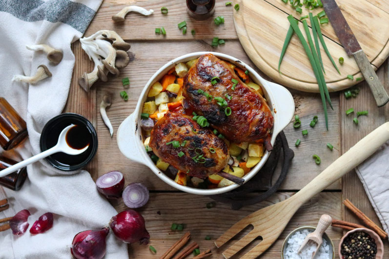 veganes Austernpilzgansl
