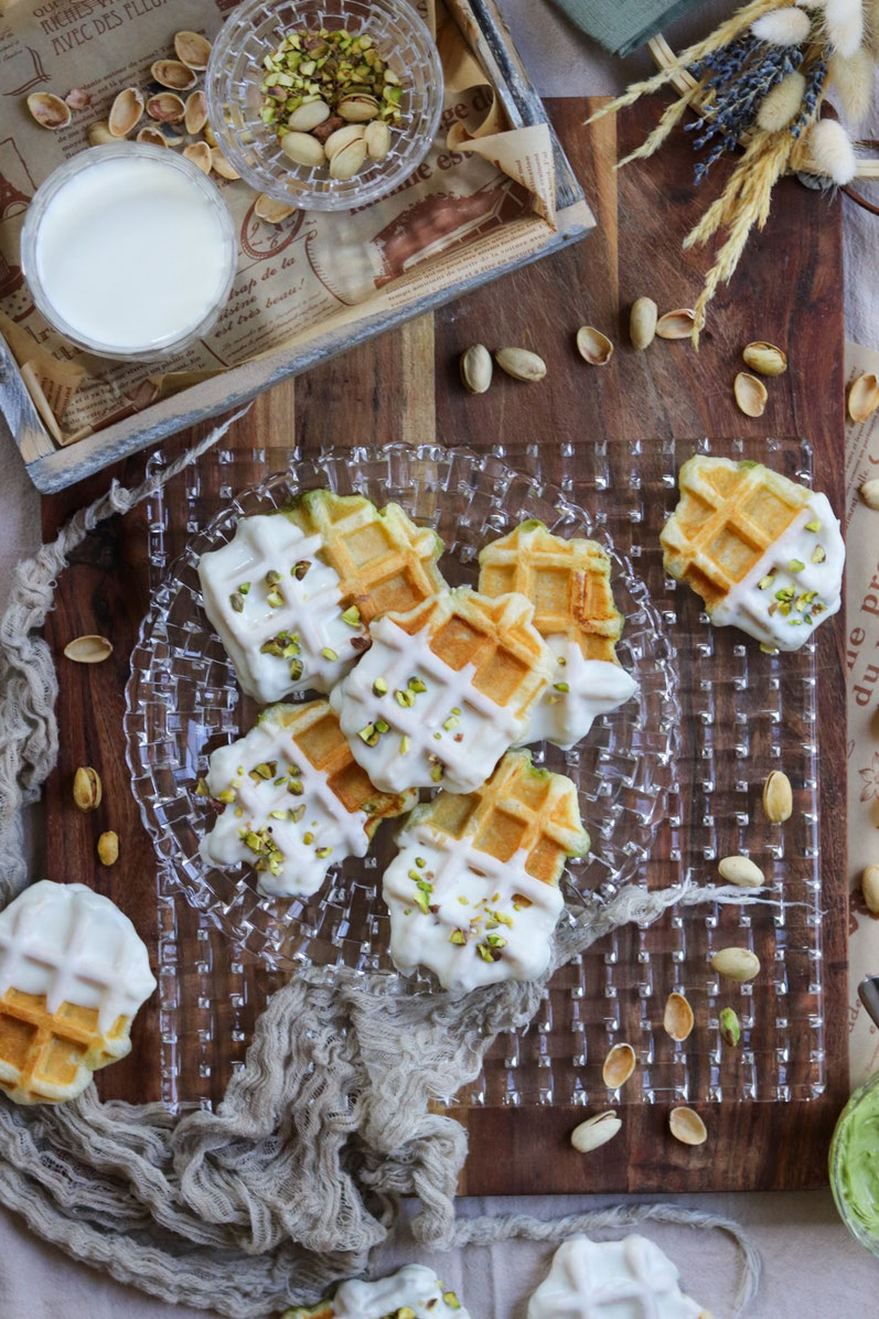 Croffles mit Pistaziencreme