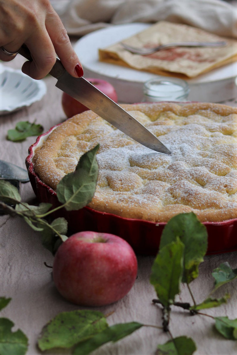 Apfelkuchen mit Mürbteig