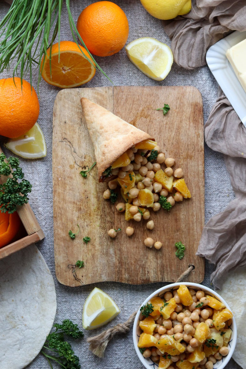 Kichererbsen Orangen Salat