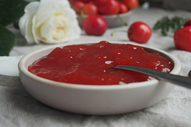 Kirsch-Thymian-Marmelade