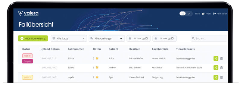 Tierklinik Webdesign – Überweisungsportal und digitale Tools für Tierärzte