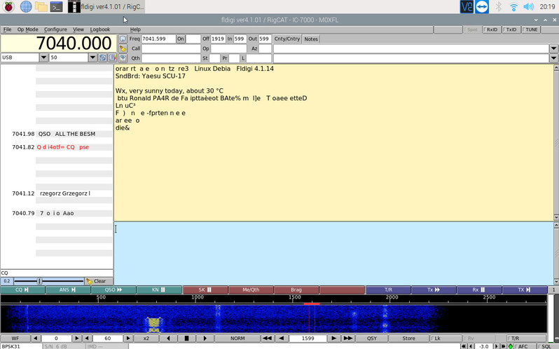 Setting up the Yaesu FT-817 for data mode communication