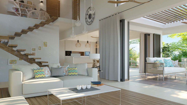 VILLA VUE MER SUR LE MORNE ILE MAURICE JINVESTY