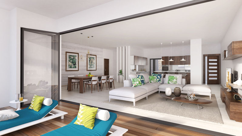 NOUVEAU PROGRAMME APPARTEMENTS VUE MER GRAND BAIE ILE MAURICE PIEDS DANS l'EAU
