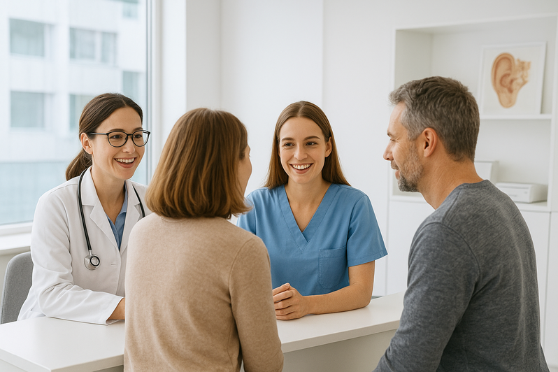 Kommunikationstraining für Ihr Praxis-Team: Gesprächsführung, Aktives Zuhören & Konfliktmanagement in der Arztpraxis. Sicher, empathisch, stress- und konfliktfrei im Umgang mit Patienten & Patientinnen