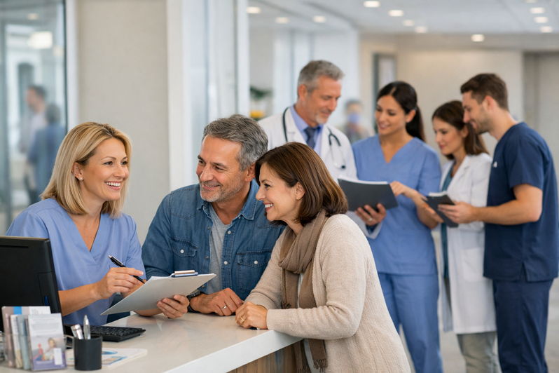 Kommunikationstraining für Kliniken / Arztpraxen. Individueller Praxisworkshop zur internen Praxiskommunikation / Teamkommunikation und Umgang mit (schwierigen) Patienten und Patientinnen  