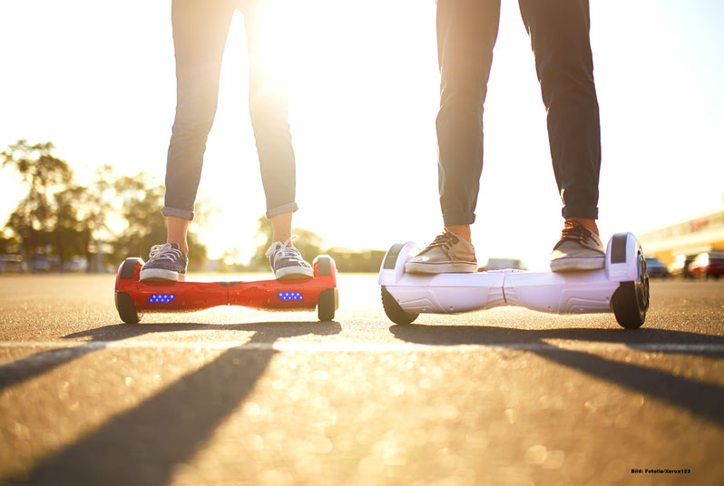 Für den Straßenverkehr nicht zugelassen: Hoverboards