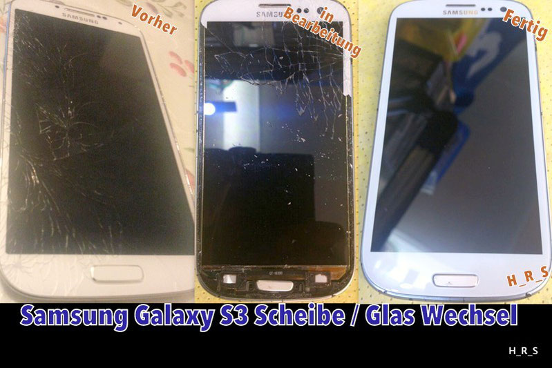 Samsung Galaxy S3 Scheibe Tausch