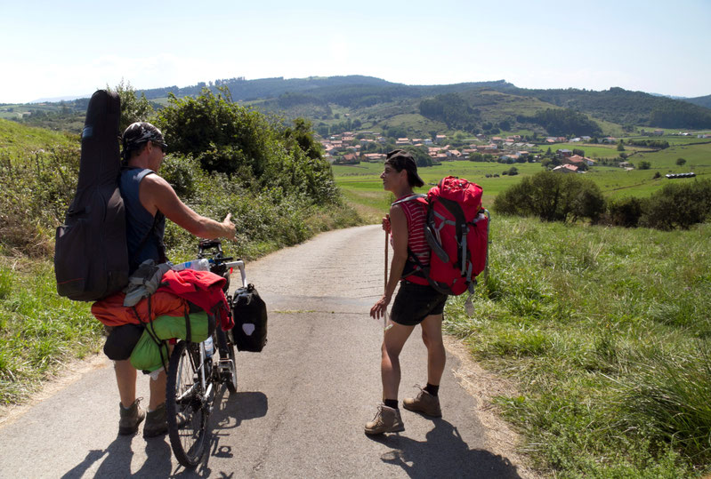 Du piligrimai Šiauriniame kelyje / Foto: Kristina Stalnionytė