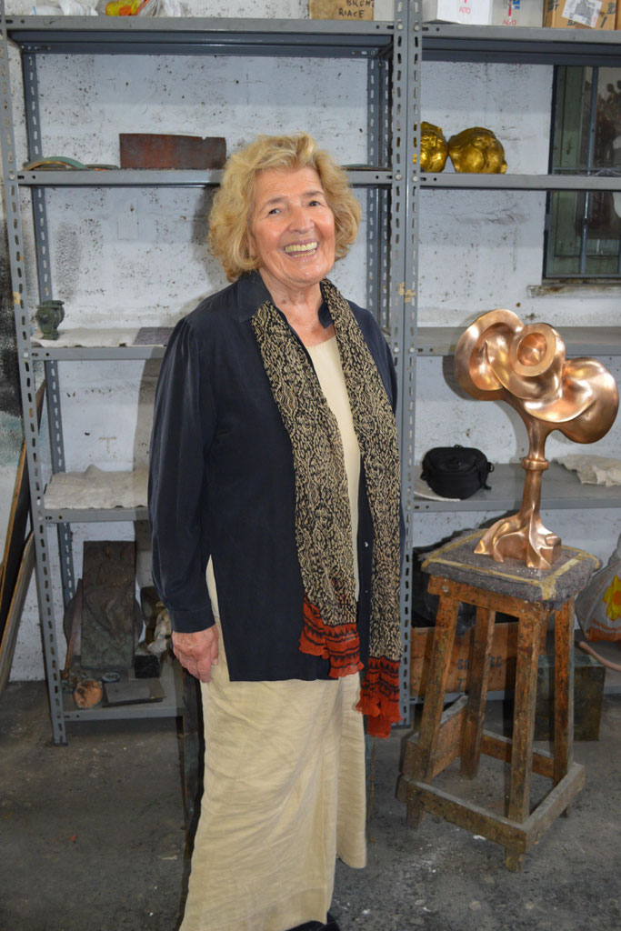 Helaine Blumenfeld OBE supported HEX during his residency in Pietrasanta at Fonderia Artistica Mariani Italy. Richard Deacon was not there but Yves Dana.