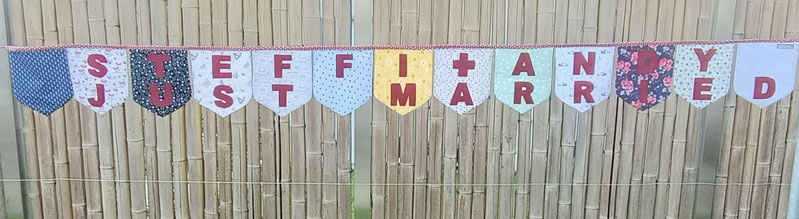 Wimpel zur Hochzeit