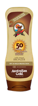 Lotion met bronzer SPF Outdoor Australian Gold Zonnebank creme bronzer zoncosmetica DHA cosmetisch natuurlijk