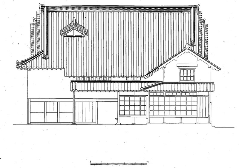 今西家住宅 背面図/Back view