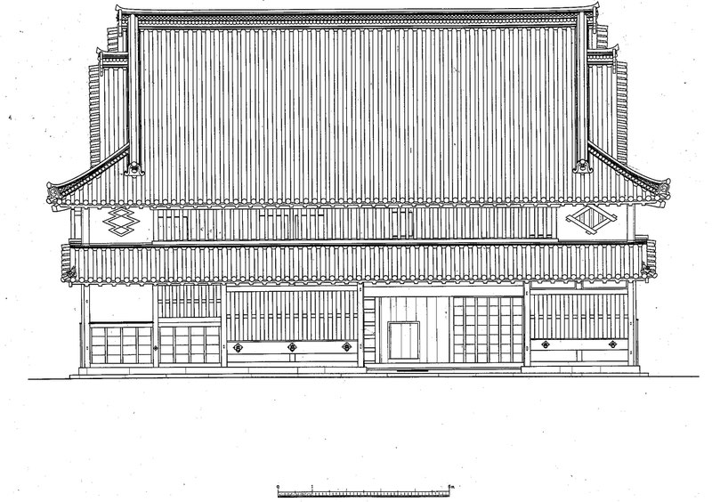 今井町 今西家 正面図/Imanishi family residence Front view