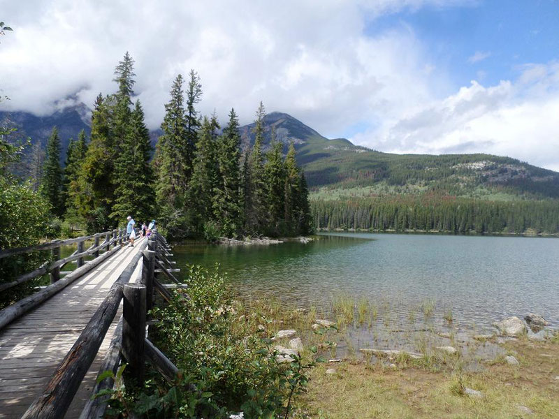 Le pont pour aller sur l'île Pyramid