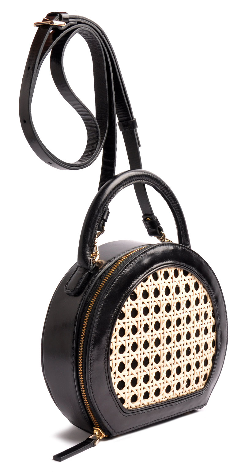 OSTWALD CIRCLE TOTE black  Leatherbag in cooperation with Niely Hoetsch . Edition "Viennese Mesh"