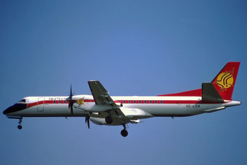 SE-LSH Saab 2000 2000-052 @ Aeroporto di Verona © Piti Spotter Club Verona