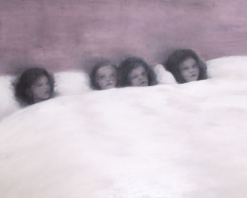 Gebettet 160x200cm 2007 oil on canvas