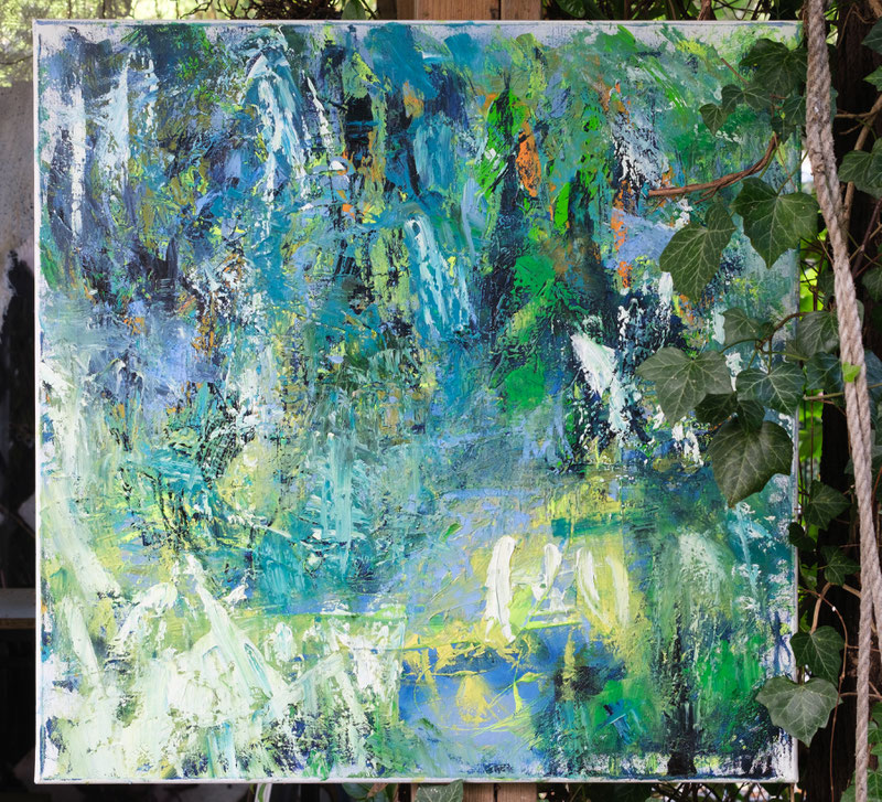 ohne Titel l 2024 l Öl auf Leinen l 100x100