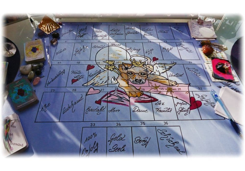 Lenormand Lernmaterialien - Wunsch-Cardoard, Lernkarten