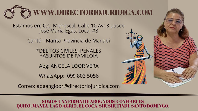abogadas y abogados en Manta Manabí 