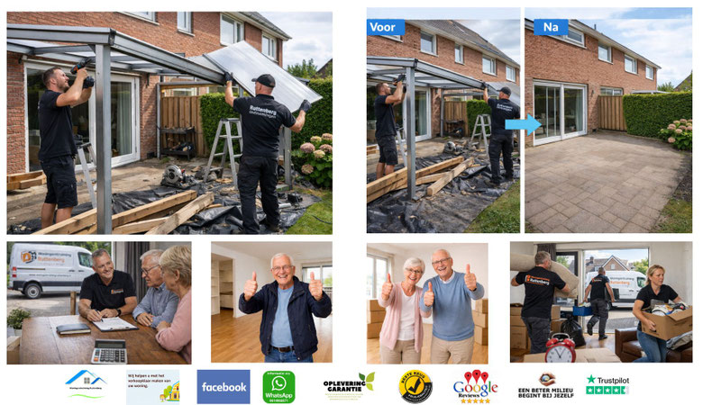 Terrasoverkapping demonteren ruttenberg ontruimingen