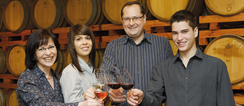 Sabine, Susanne, Hans und Johannes Moser