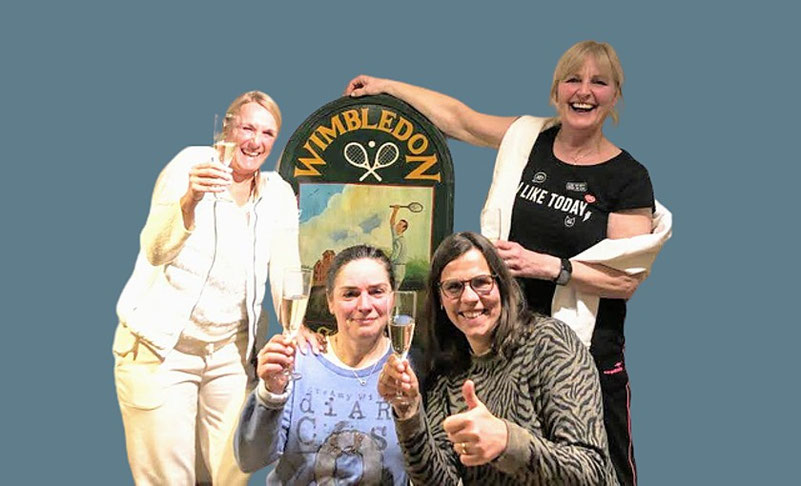 Gespielt haben (v. li. nach re.) Manuela, Sabine, Katja und Sigrid