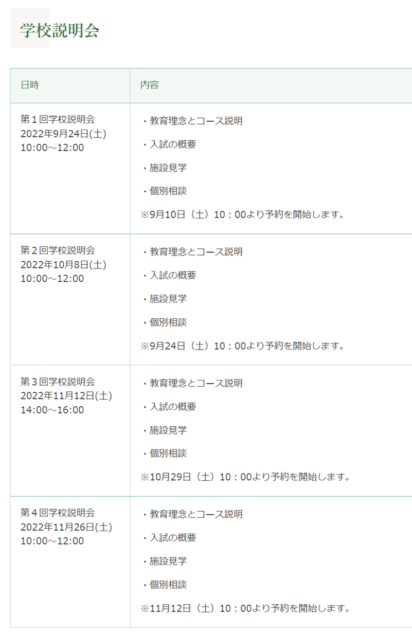 昭和学院,市川市,学校説明会