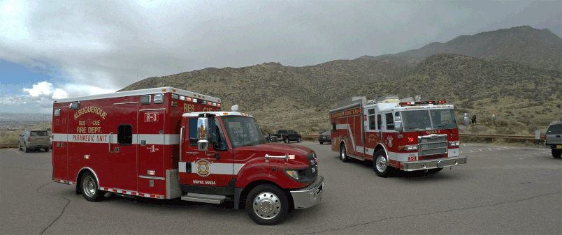 hiker injury, Embudo Trail, first responders, Albuquerque Fire Department