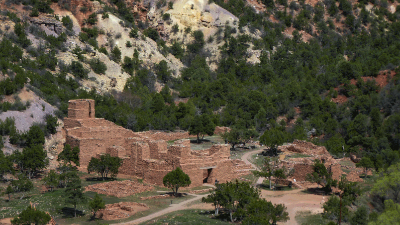 Guisewa, Jemez Historical Site, from Joan Delaplane Trail, Jemez Mountains, Santa Fe National Forest, New Mexico