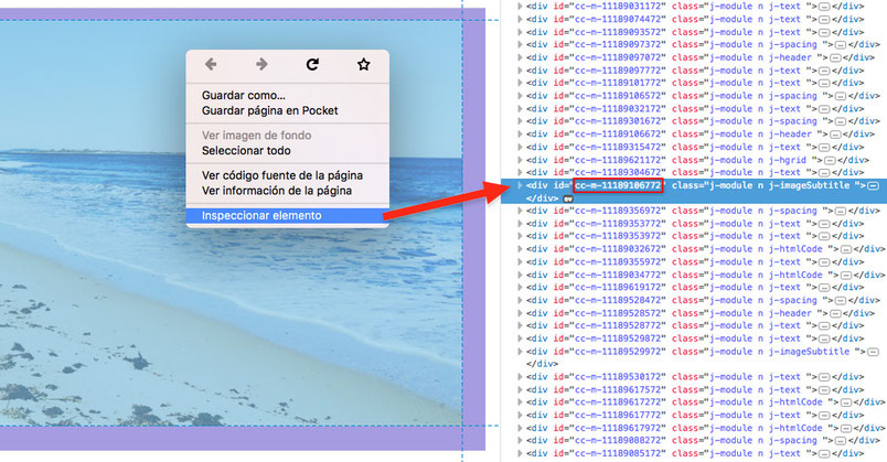 Cómo obtener la ID de módulo de Jimdo