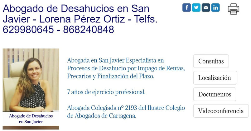 Abogada de Desahucios en San Javier