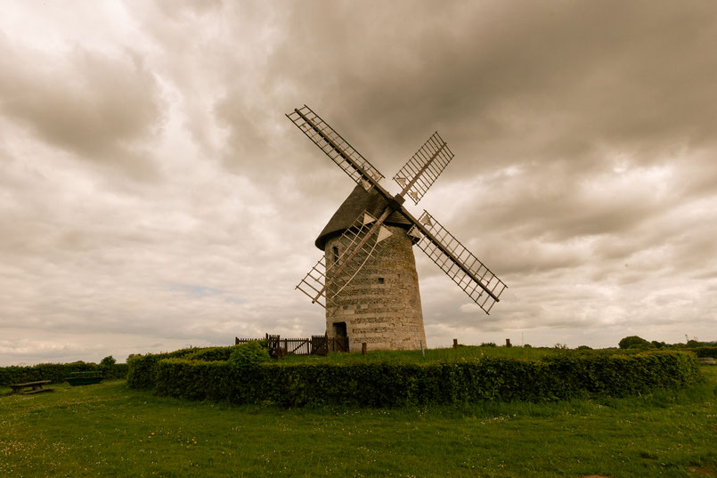 Eine Steinmühle bei Hauville in der Eure.