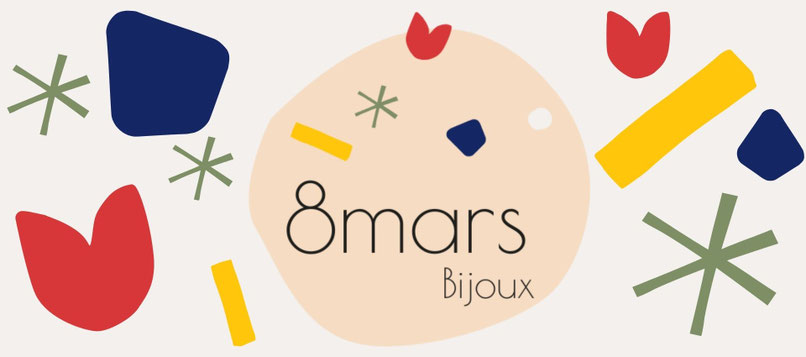 logo bijoux colorés faits main 8 mars