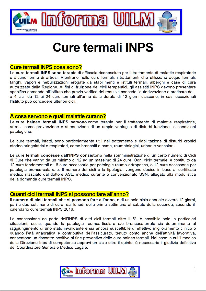 CURE TERMALI Benvenuti su uilmprovinciagranda!