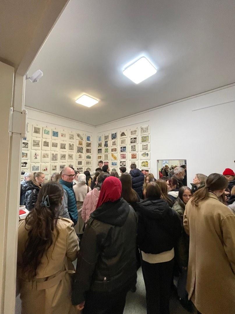 Über 150 junge Teilnehmer*innen am TAG DER DRUCKKUNST in der Ruhr Gallery Mülheim, Ruhrstr. 3