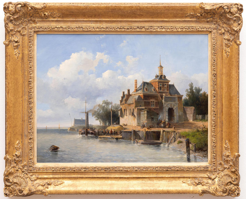 te_koop_aangeboden_een_romantisch_schilderij_van_de_nederlandse_kunstschilder_adrianus_vrolijk_1834-1862_hollandse_school_19de_eeuw