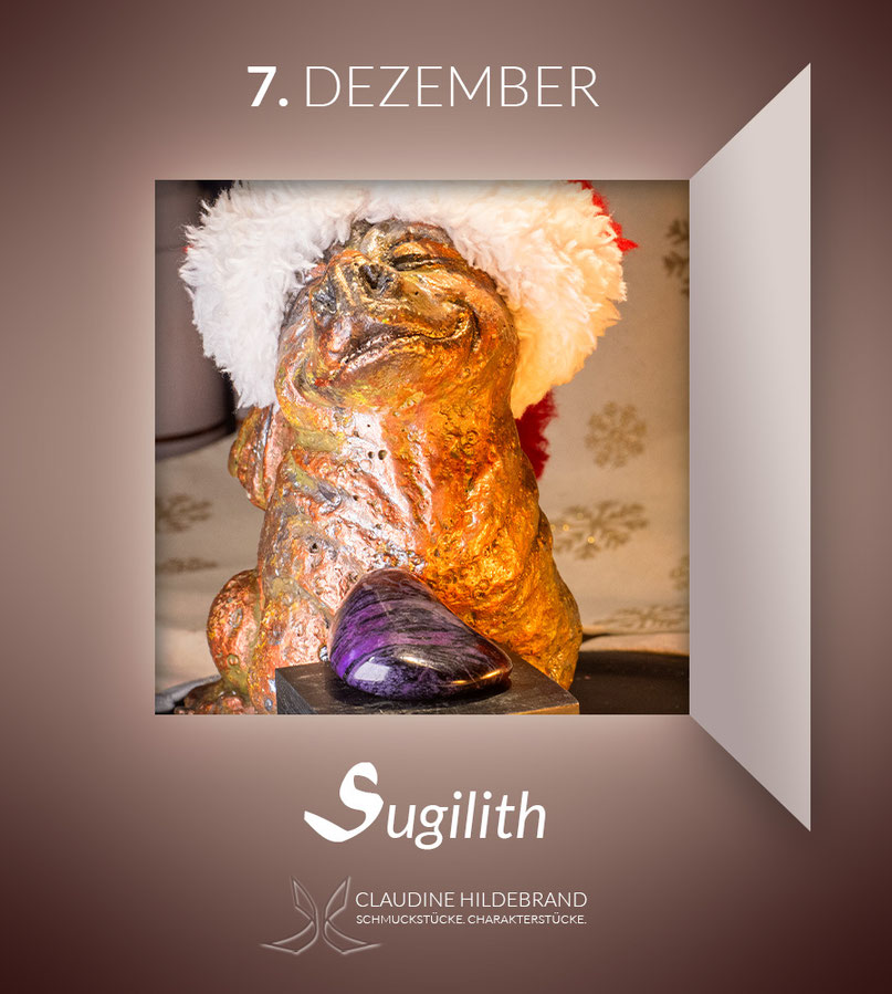 Adventskalender mit Edelsteinen - Sugilith