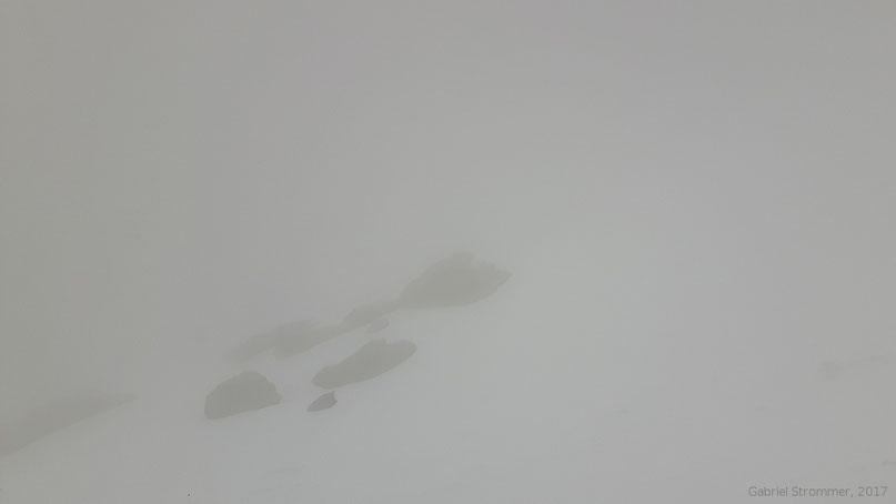 Nebel im Obersulzbachtal knapp unterhalb des Obersulzbach-Sees