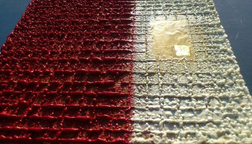 encaustic on wood, gold - www.dolomiticicolori.com