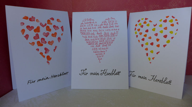 Valentinstag - "Last minute"-Grußkarten - DIY-Projekt für Eilige