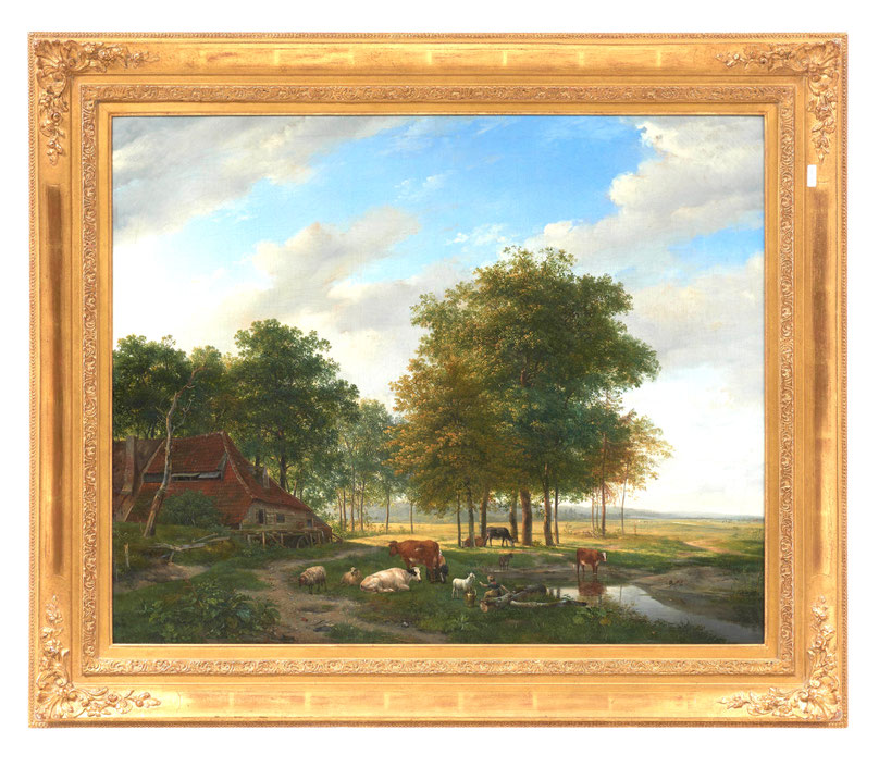 te_koop_aangeboden_een_schilderij_van_de_kunstschilder_hendrikus_van_de_sande_bakhuyzen_1795-1860_hollandse_romantiek