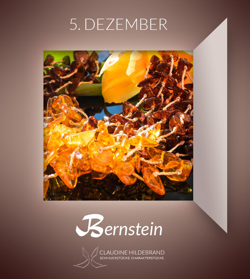 Adventskalender mit Edelsteinen - Bernstein