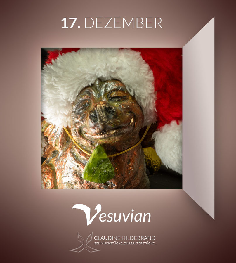 Adventskalender mit Edelsteinen - Vesuvian