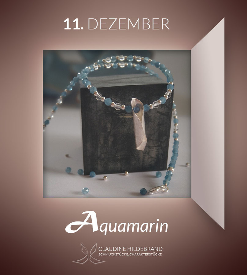 Adventskalender mit Edelsteinen - Aquamarin