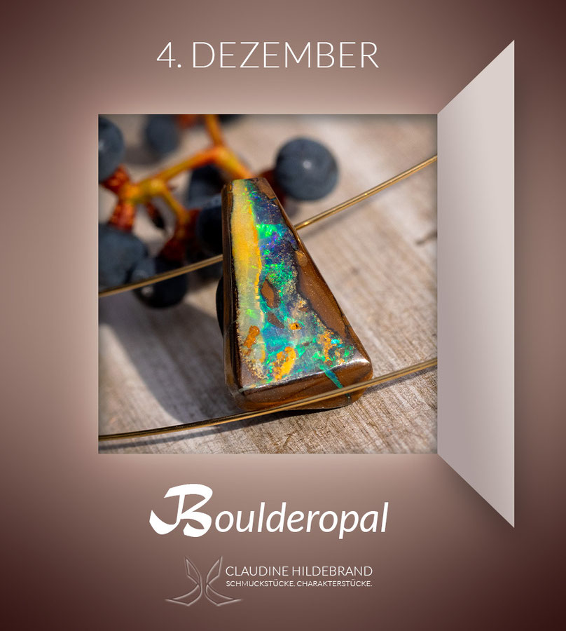 Adventskalender mit Edelsteinen -Boulderopal